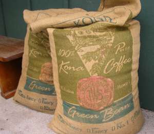Kona coffee bags